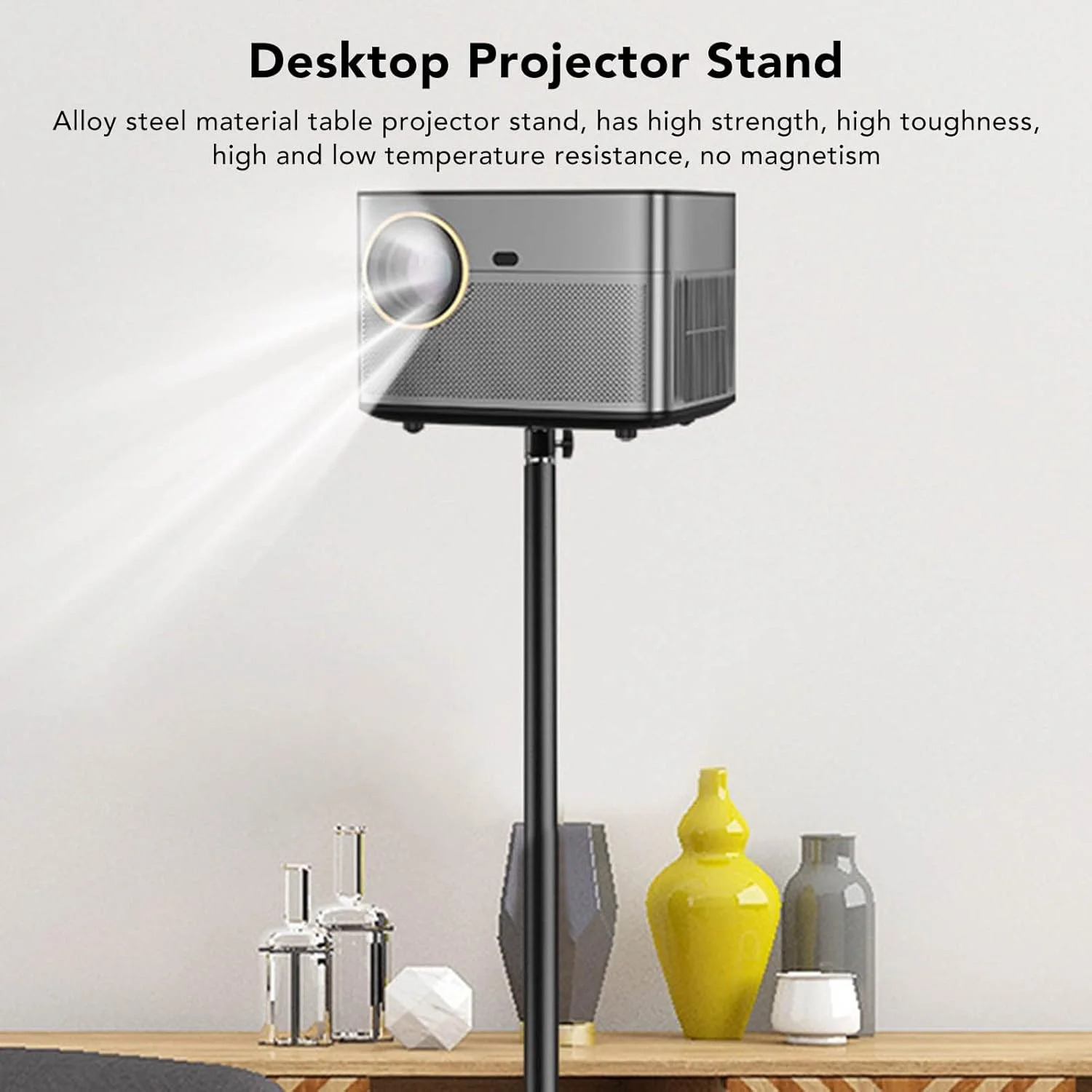 پایه رومیزی قابل تنظیم پروژکتور GOWENIC، تنظیم چند زاویه، پورت پیچ 1/4، شاسی با استحکام بالا، برای دوربین، پروژکتور (فولاد آلیاژی) پایه رومیزی قابل تنظیم پروژکتور GOWENIC، تنظیم چند زاویه، پورت پیچ 1/4، شاسی با استحکام بالا، برای دوربین، پروژکتور (فولاد آلیاژی)