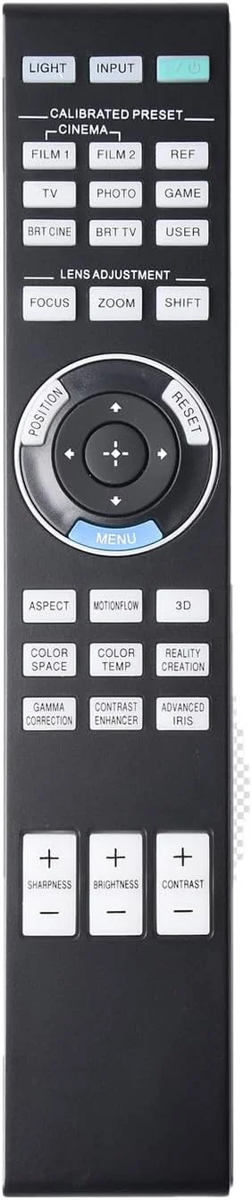 ریموت کنترل جایگزین سازگار با Sony RM-PJ24/ VPL-XW7000/ XW6000/ XW5000 / VW5000ES/ VW500ES/ VW600ES/ VW650ES/ VW675ES/ VW715ES/ VW790ES (بدون نور پس زمینه)