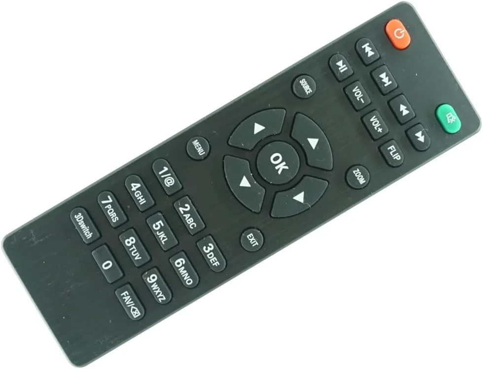 ریموت کنترل جایگزین HCDZ برای پروژکتورهای مینی LED هوشمند قابل حمل Apeman LC550, Bison BS-900-BLK BS900, Supersonic SC-80P