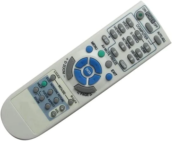 ریموت کنترل جایگزین HCDZ برای پروژکتورهای NEC مدل های NP2200 NP3200 UM330W UM330XI UM330X UM330WI NP-M260X مناسب اتاق کنفرانس و پروژکتورهای 3LCD