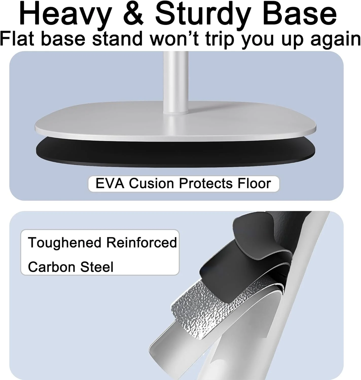 پایه نگهدارنده پروژکتور، پایه نصب پروژکتور زمینی با پیچ ¼ اینچی و پایه سنگین، ارتفاع قابل تنظیم 84-127 سانتی متر، تنظیم زاویه دلخواه، مناسب برای اتاق نشیمن، حیاط، اتاق خواب