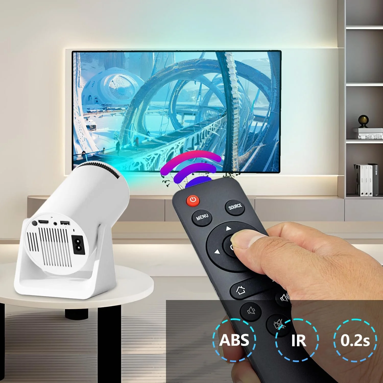 ریموت کنترل جایگزین برای مینی پروژکتور، سازگار با مینی پروژکتور قابل حمل Wimius S27. ریموت کنترل جایگزین برای مینی پروژکتور، سازگار با مینی پروژکتور قابل حمل Wimius S27.