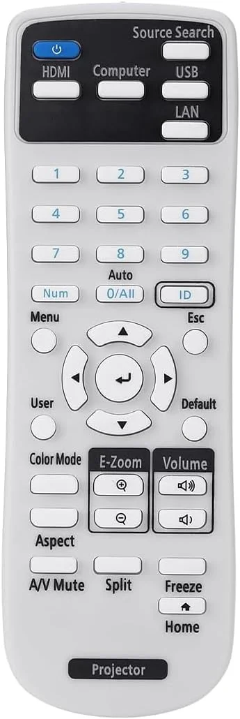 ریموت کنترل جایگزین Hoite برای 2198635 219863500 سازگار با پروژکتورهای CB-FH06, CB-E10, CB-E01 و بیشتر، بدون نیاز به برنامه ریزی، سفید