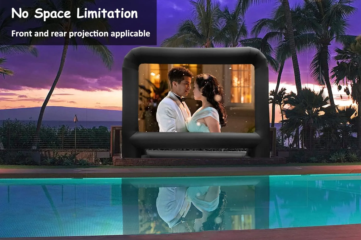 پرده نمایش بادی پروژکتور هواکاسترو (6 متر)