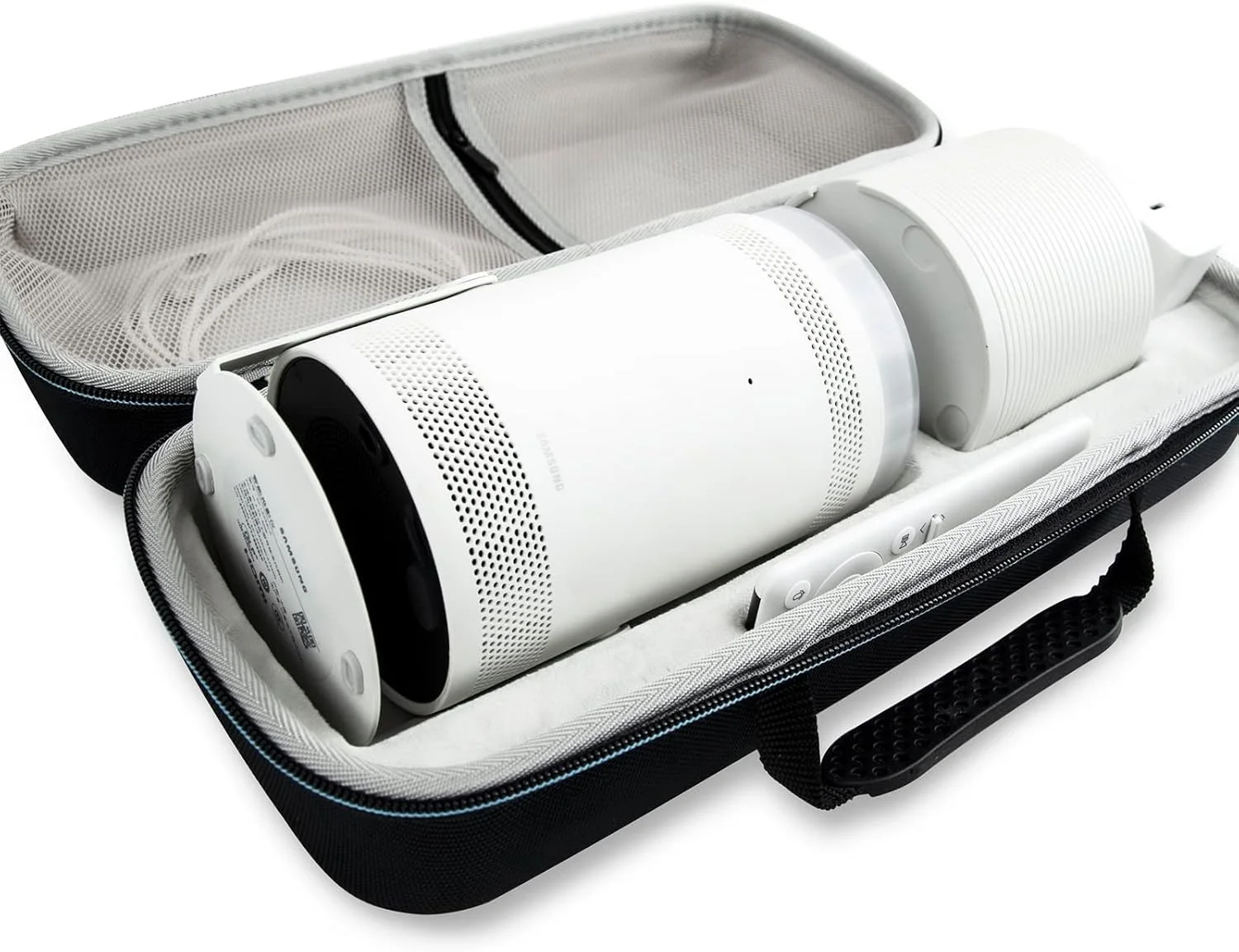 کیف حمل برای پروژکتور سامسونگ The Freestyle، سازگار با پروژکتور هوشمند قابل حمل The Freestyle، جعبه نگهداری محافظ EVA سخت 360 درجه و کیف مسافرتی