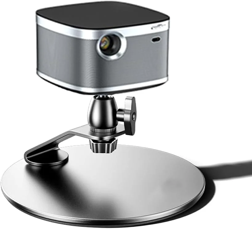 پایه رومیزی پروژکتور HVAYING با قابلیت تنظیم شیب و پیچ 1/4 اینچی - ایده آل برای خانه، دفتر و استودیو - سازگار با اکثر پروژکتورهای LCD/DLP