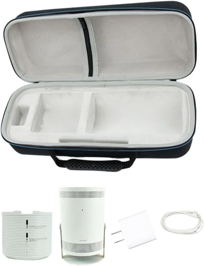کیف محافظ هارد Hzycwgone EVA برای پروژکتور سامسونگ The Freestyle و پایه باتری، کیف مسافرتی نگهداری سازگار با لوازم جانبی پروژکتور The Freestyle