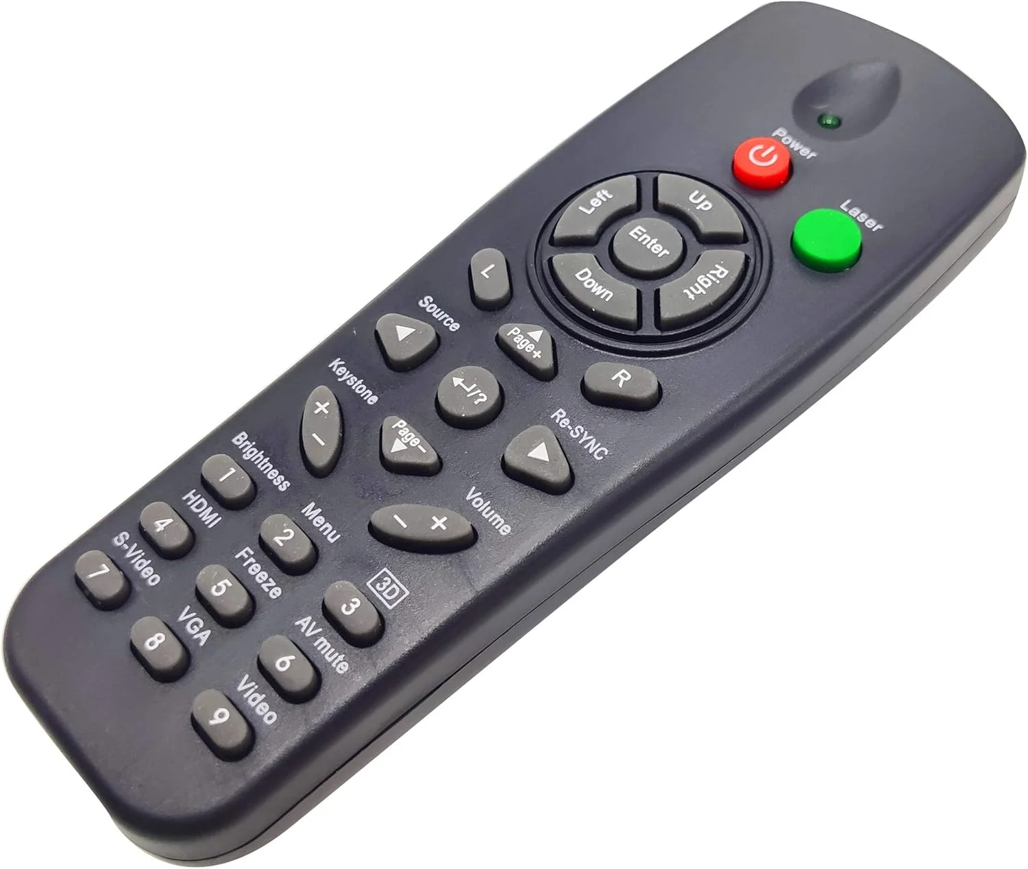 ریموت کنترل پروژکتور INTECHING BR-5033L برای اپتما DS219, DS309, DS317, DS327, DS329, DS550, DS551, DS611, DX327, DX329, DX550, DX551, DX617, EH1020, TH1060, TH1060P, TX779, TX779P-3D