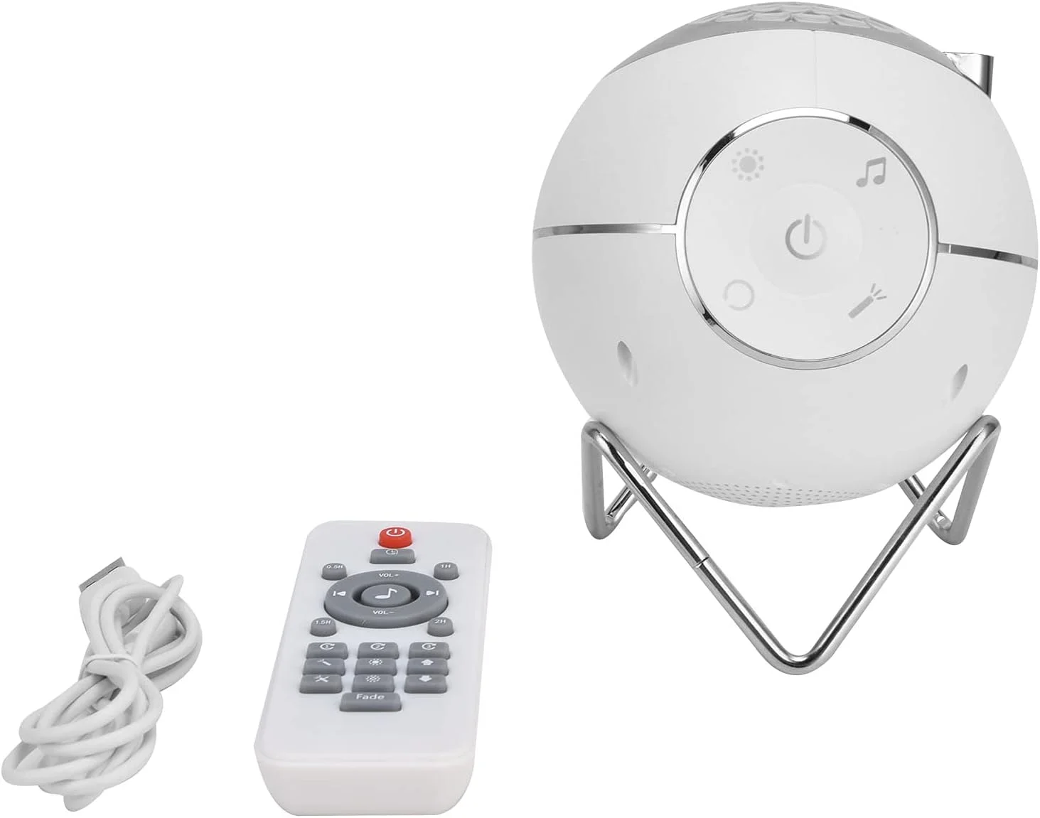 پروژکتور ستاره ای هوشمند با کنترل از راه دور، شارژ USB DC 5V، نورپردازی رنگارنگ موزیکال با قابلیت چرخش و تنظیم روشنایی