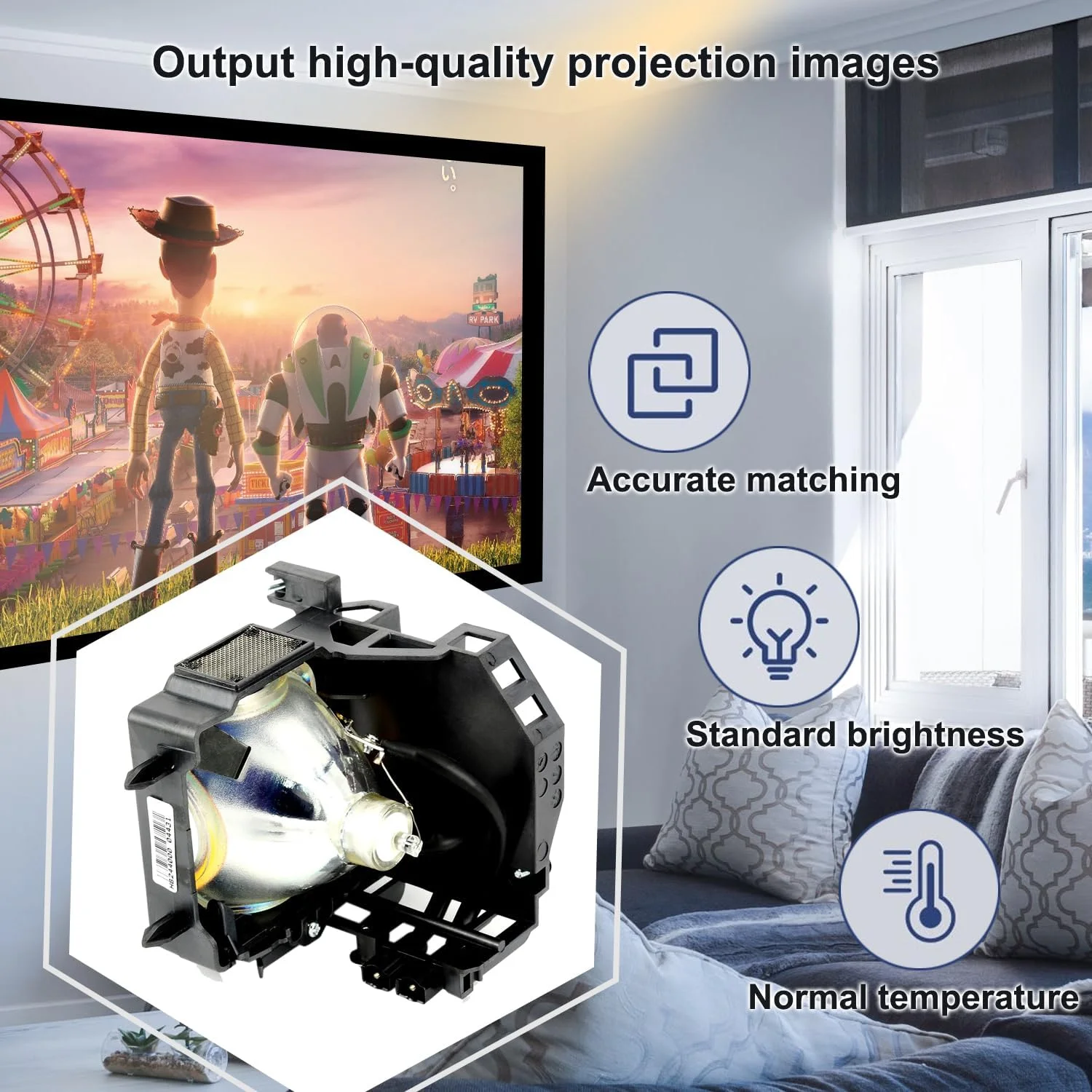 لامپ جایگزین LMP-H201 LMP-H202 با محفظه برای پروژکتورهای سونی VPL-HW10 VPL-HW15 VPL-HW20A VPL-VW70 VPL-VW80 VPL-VW90 VPL-VW90ES VPL-VWPRO1 VPL-VW85 VPL-GH10 VPL-HW30AES