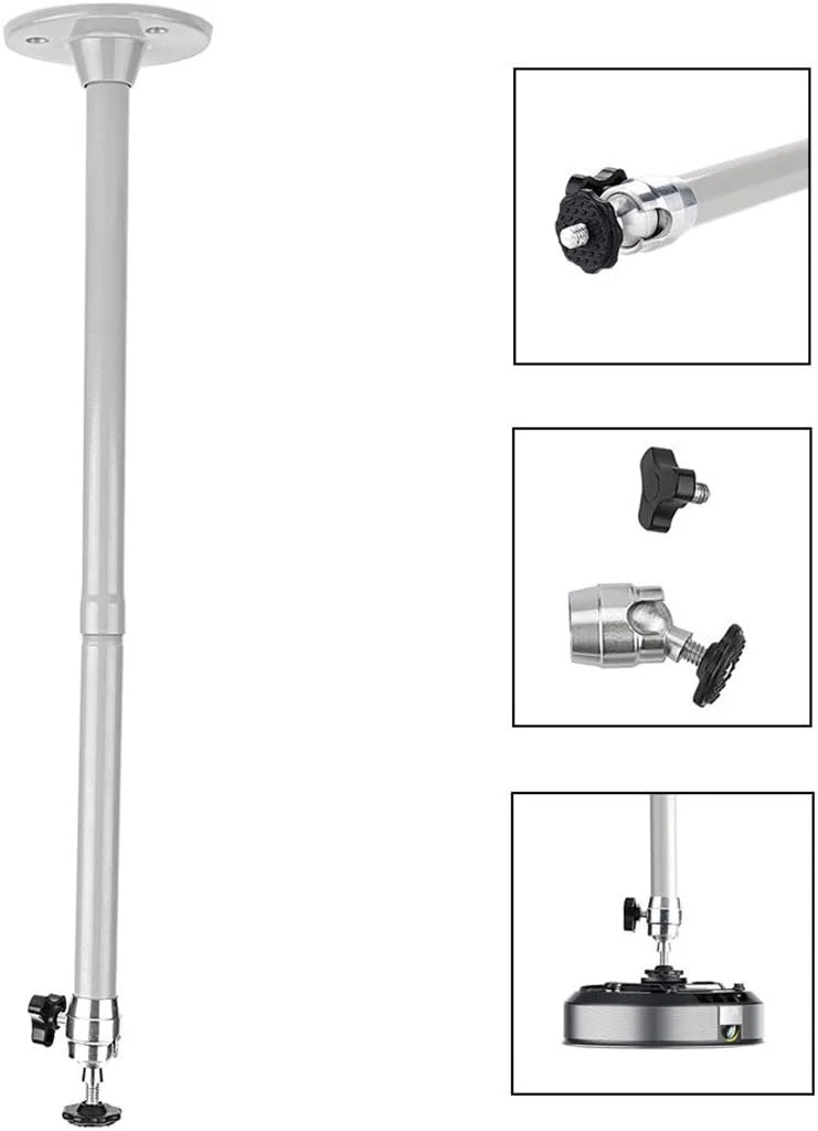 آویز سقفی/دیواری مینی پروژکتور آیواسمارت، با میله‌ی افزایش طول 23.6 سانتی‌متری، تحمل وزن تا 5 کیلوگرم، مناسب برای مینی پروژکتور و دوربین