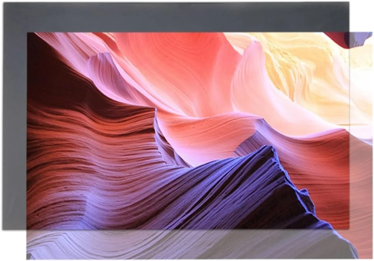 پرده نمایش فیلم ضد چروک 100 اینچی ضد نور صفحه نمایش پروژکتور، مناسب برای نمایش خانگی، تئاتر، دفتر کار، نسبت تصویر 16:9 HD، سبک و قابل حمل برای سینمای خانگی و فضای باز