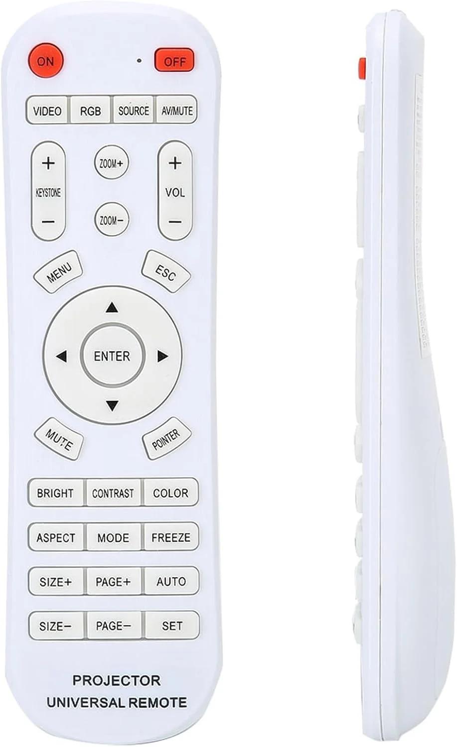 ریموت کنترل پروژکتور جایگزین Jiawu سفید