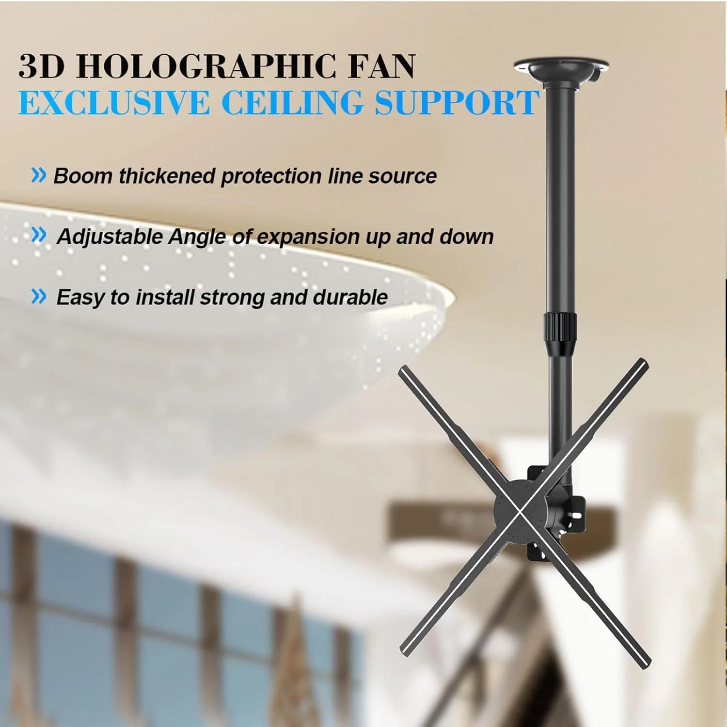 نگهدارنده سقفی پروژکتور سه بعدی Jiawu مدل HOLOGURE، جنس آلیاژ آلومینیوم مقاوم