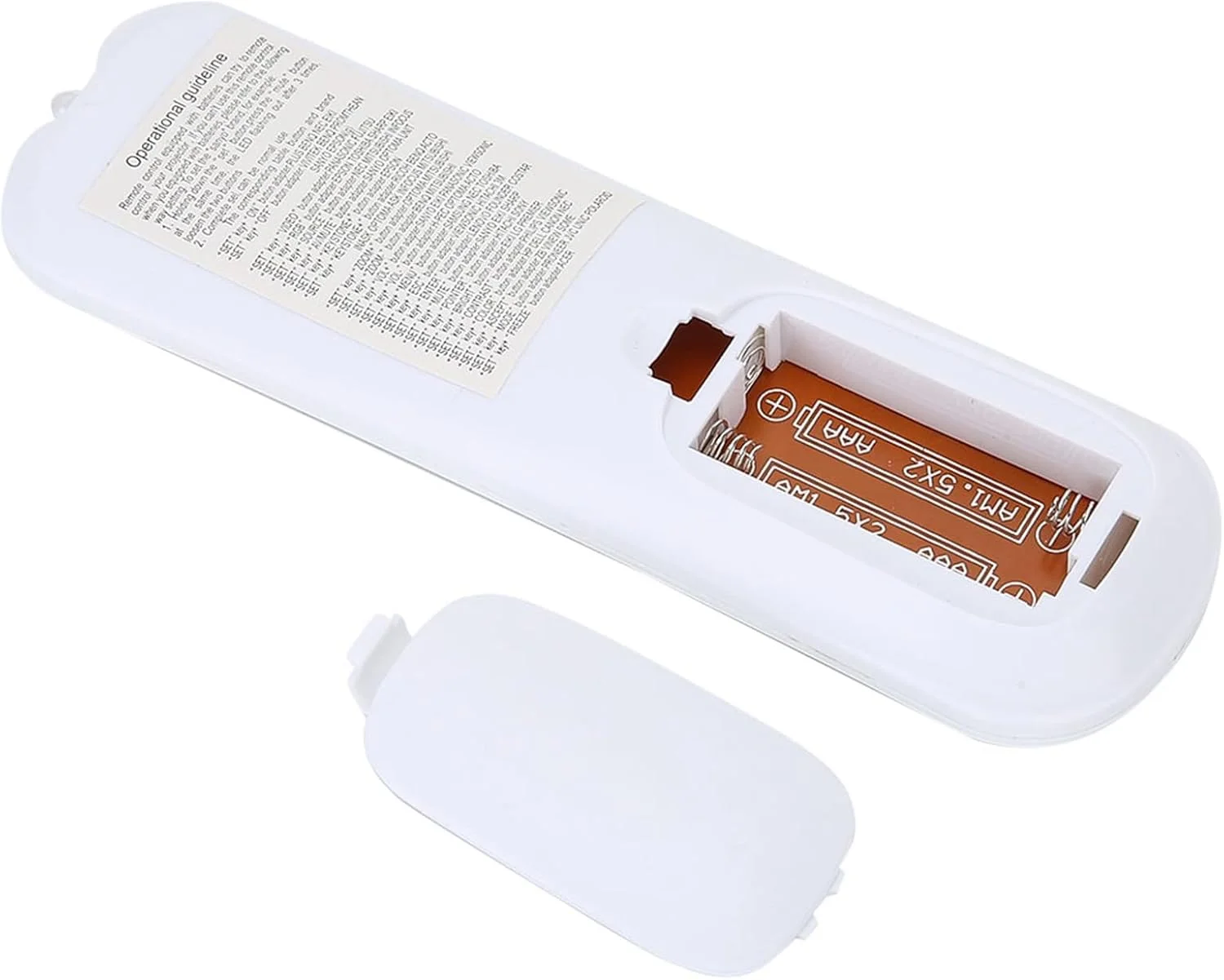 ریموت کنترل پروژکتور Jiawu، ساخته شده از ABS بادوام، برد 10 متر، جایگزین برای ریموت کنترل پروژکتور سفید برای سینمای خانگی