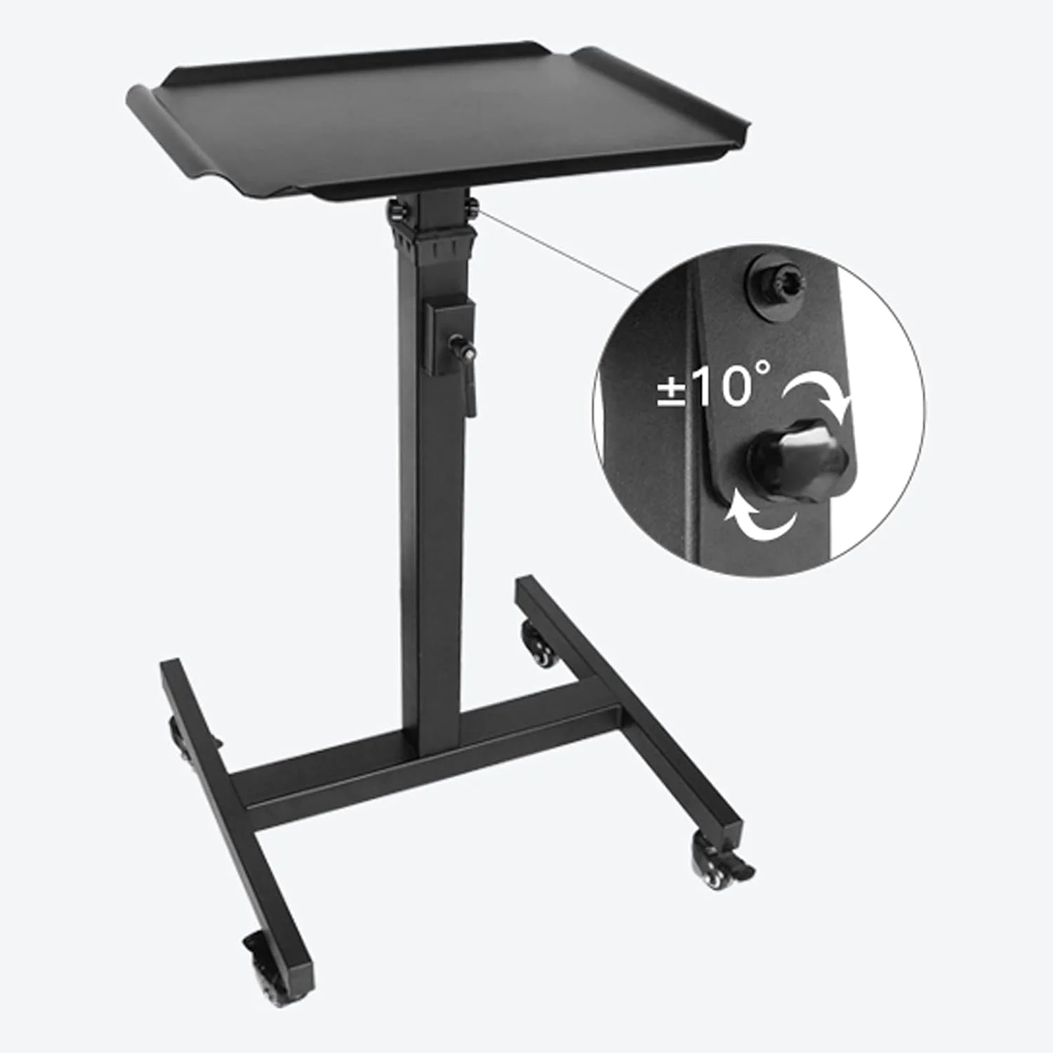 پایه نگهدارنده پروژکتور، استند پروژکتور، پایه زمینی پروژکتور چرخ دار، اندازه صفحه 33 تا 41 سانتی متر، ارتفاع قابل تنظیم تا 120 سانتی متر، پایه پروژکتور یونیورسال