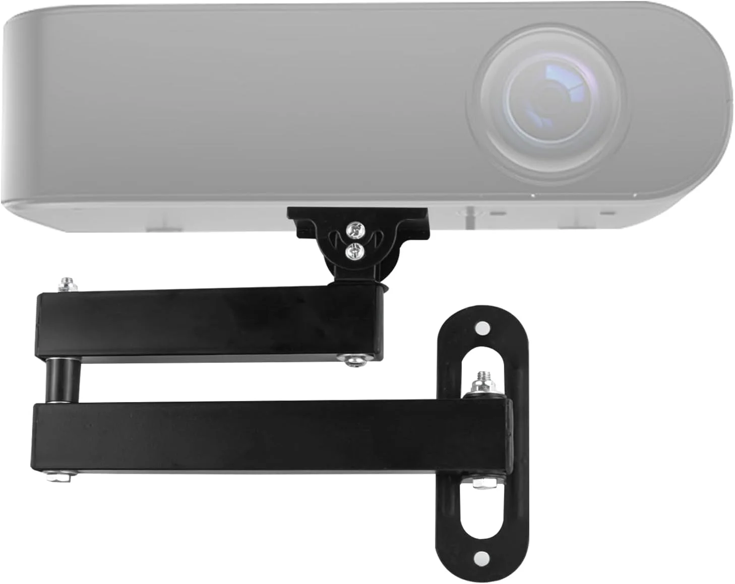 پایه دیواری پروژکتور jinminamz، پایه پروژکتور، تاشو با قابلیت چرخش 360 درجه، مناسب برای پروژکتورهایی با اتصال پیچی 1/4 اینچی