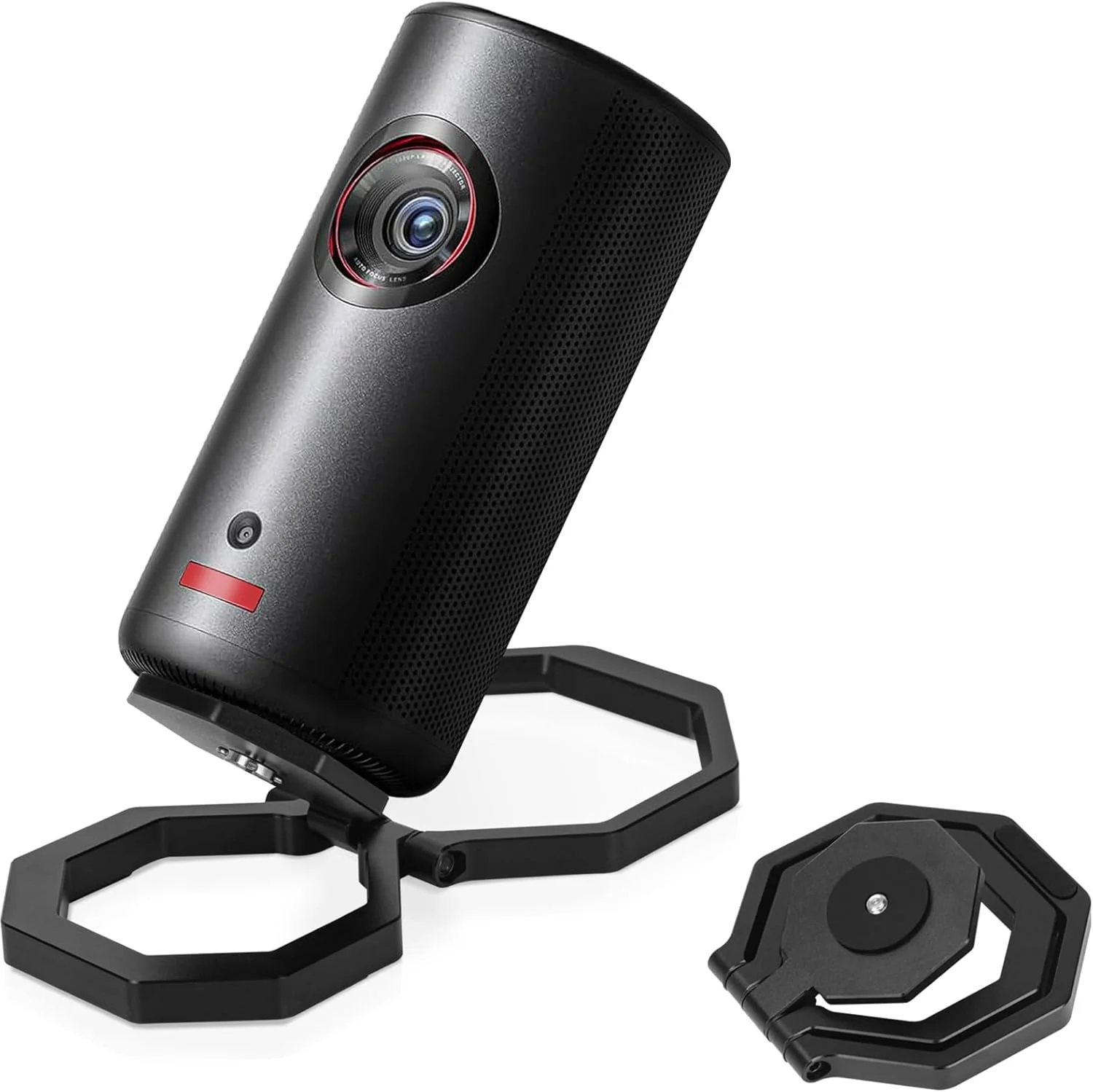 پایه تاشو پروژکتور JISHAHS برای سری Nebula Capsule - پایه فوق العاده بزرگ برای ثبات بیشتر و عدم سقوط - پایه رومیزی تاشو فوق سبک - زاویه قابل تنظیم (فقط پایه)، مشکی