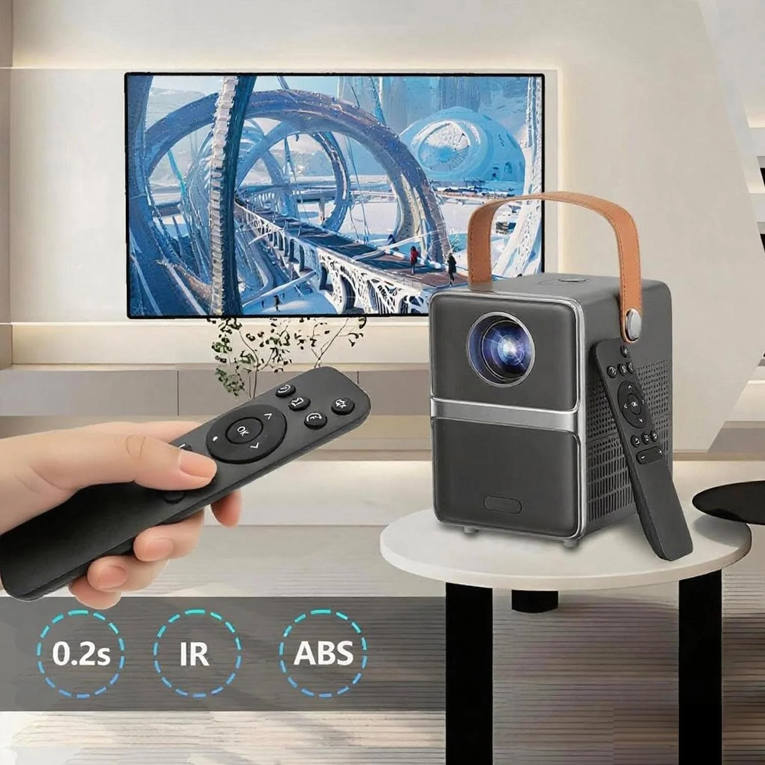 ریموت کنترل جایگزین سازگار با مینی پروژکتور Wimius P61 (تک عددی)