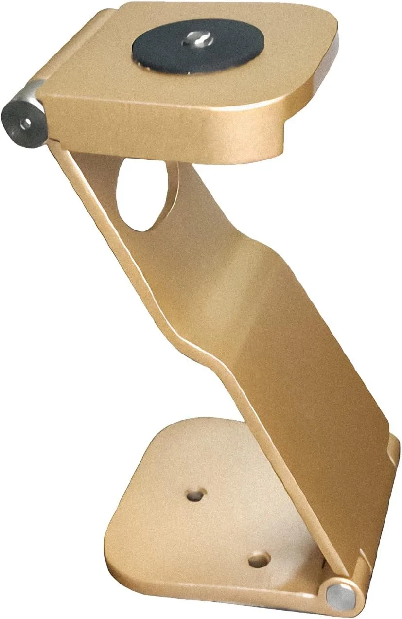 پایه پروژکتور KASTWAVE، طلایی، سازگار با تمام مینی پروژکتورها، دوربین ها، وب کم ها با سرپیچ 1/4، زاویه قابل تنظیم، نصب و برداشتن آسان، قفسه سقفی پروژکتور قابل حمل