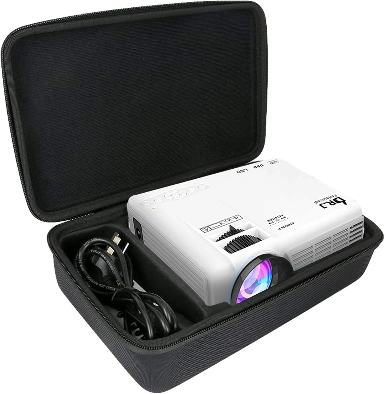 کیف حمل سخت Khanka جایگزین برای پروژکتور فیلم مینی DR. J Professional HI-04 1080P (مشکی)