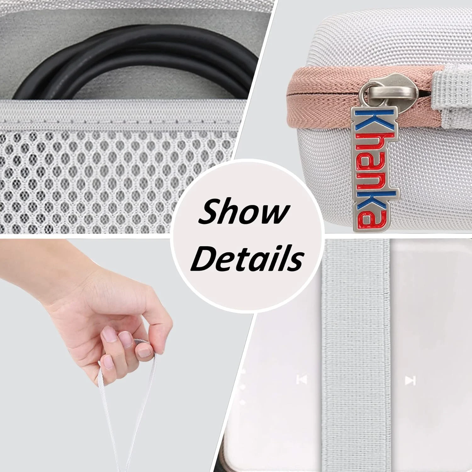 کیف حمل سخت Khanka سازگار با پروژکتور جیبی Kodak - پروژکتور فیلم قابل حمل، فقط کیف