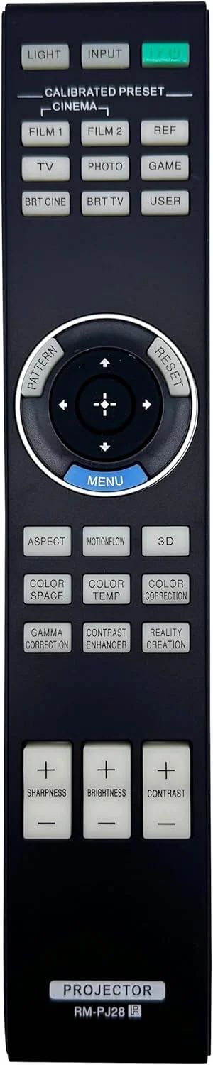 ریموت کنترل سازگار RM-PJ28 برای پروژکتورهای سونی VPL-GTZ1, VPL-HW65ES, VPL-VW255ES, VPL-VW260ES, VPL-VW270ES, VPL-VW285ES, VPL-VW290ES, VPL-VW295ES, VPL-VZ1000ES, VPL-XW5000ES