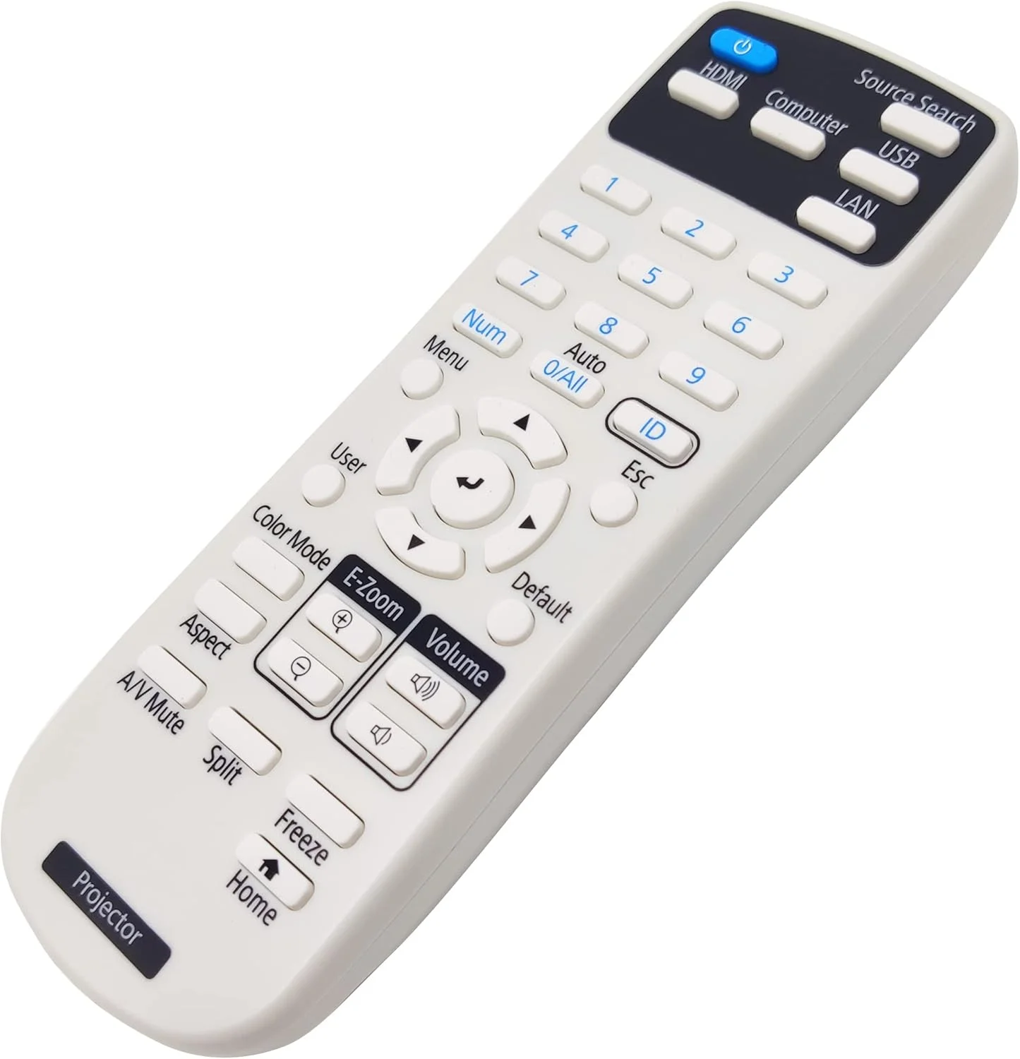 ریموت کنترل پروژکتور جایگزین Kindsion 219863500 برای اپسون BrightLink 725Wi/ 1485Fi، EX3280، EX9230، Home Cinema 880، PowerLite 118/ 119W/ 982W، Pro EX7280، Pro EX9240، Pro EX10000، VS260