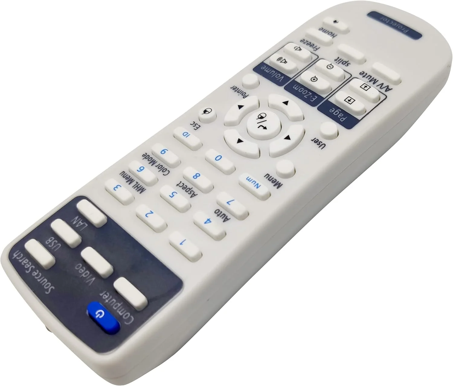 ریموت کنترل سازگار Kindsion 1541653 برای پروژکتورهای Epson PowerLite 1720, 1725W, 1730W, 1735W, 1750, 1760W, 1770W, 1775W, 1830, 1915, 1925W, 824+, 825, 826W, D6150, D6155W, D6250, VS400