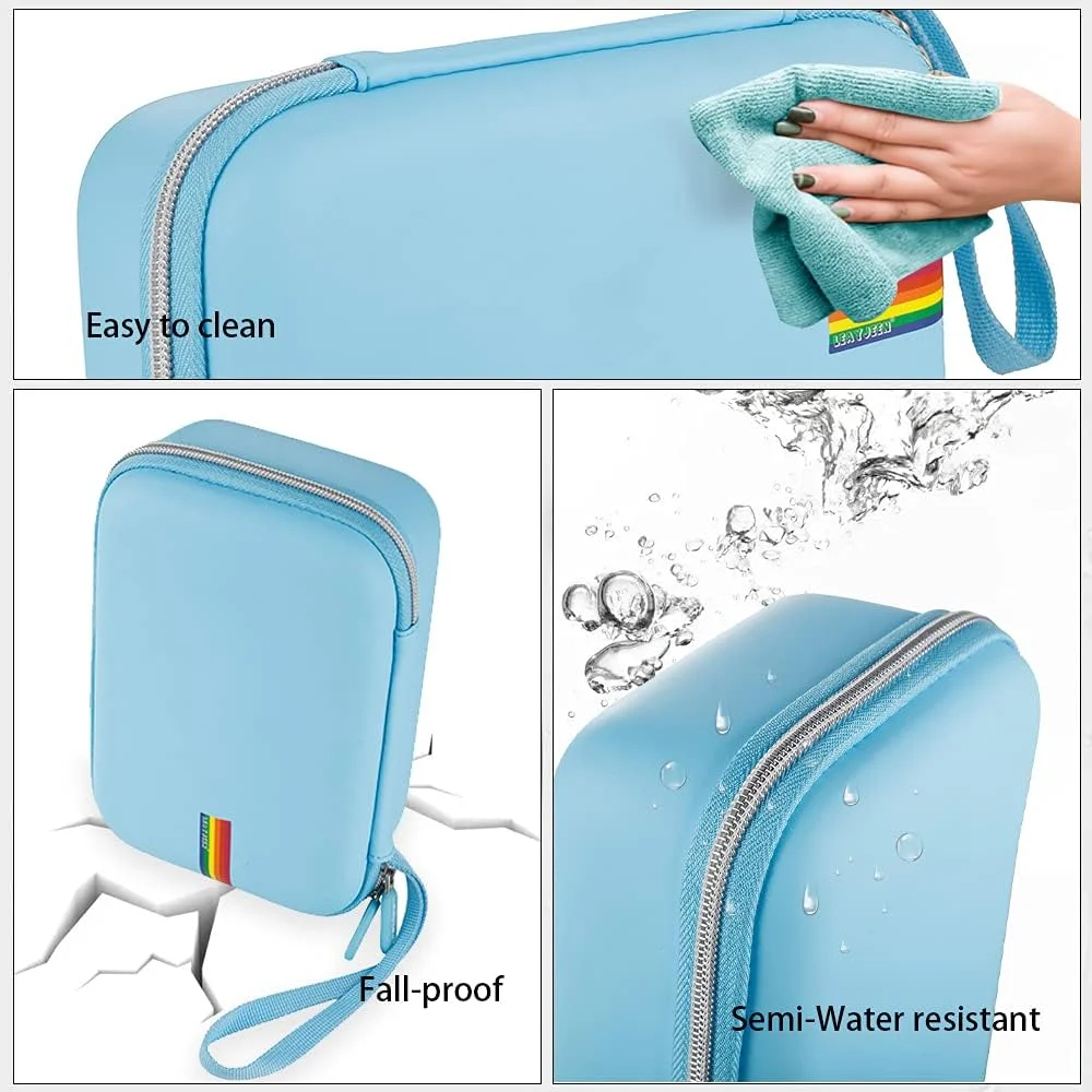 کیف حمل پروژکتور Leayjeen Pico سازگار با پروژکتور مینی جدید Artlii 2021 و لوازم جانبی (فقط کیف) (آبی)