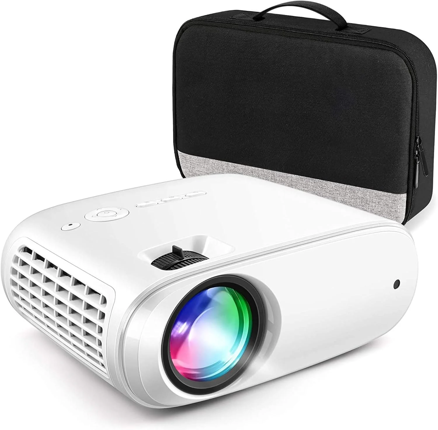 کیف پروژکتور LTLSZRN، مشکی/خاکستری، سازگار با اکثر پروژکتورهای بزرگ، قابل حمل، کنترل لمسی، اتصال HDMI