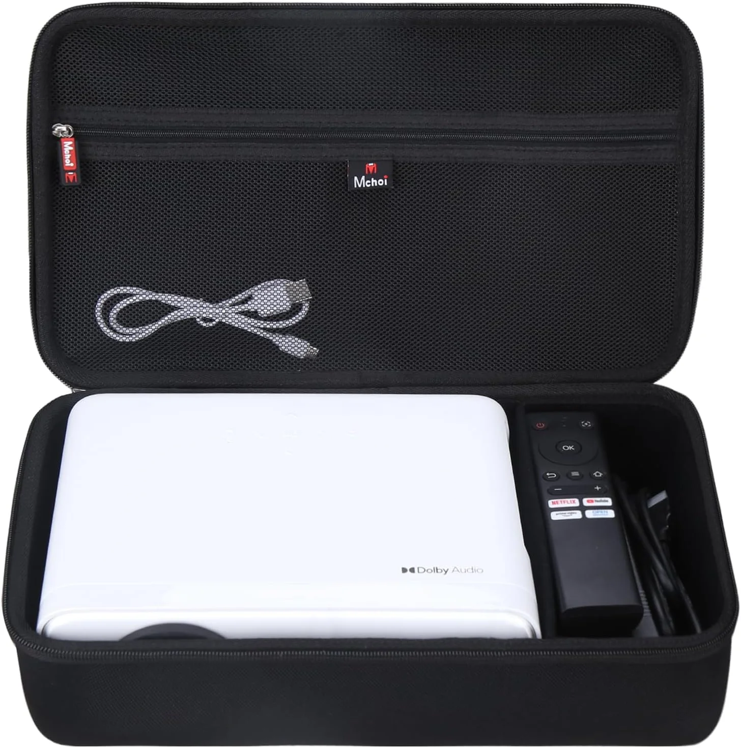 کیف حمل پروژکتور سخت Mchoi مناسب برای پروژکتور هوشمند Aurzen EAZZE D1، فیلم 1080P، سازمان دهنده نگهدارنده ذخیره سازی برای پروژکتور، لوازم جانبی، فقط کیف