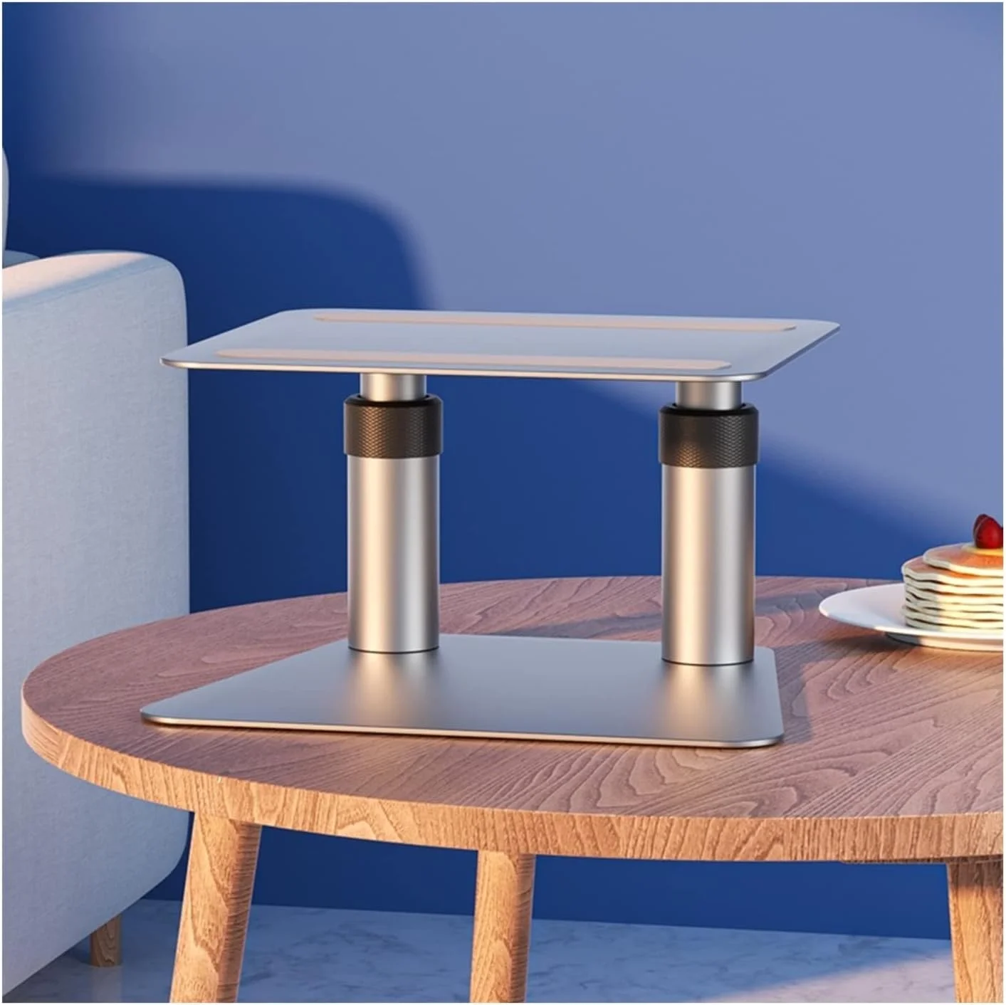 پایه رومیزی پروژکتور سقفی MENGLI-2024، قابل استفاده برای پایه رومیزی، براکت سینی تنظیم ارتفاع جمع شونده برای پروژکتورها (رنگ: B2)