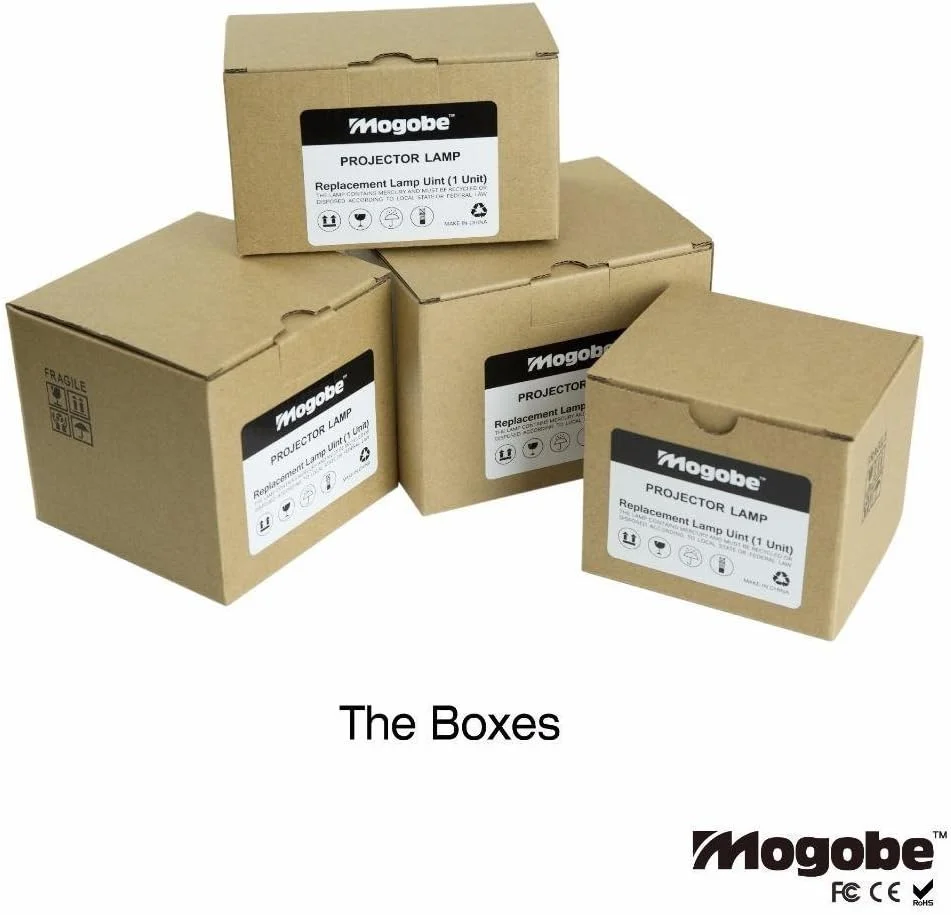 لامپ پروژکتور جایگزین Mogobe برای BL-FP210B/BL-FP210A/SP.70201GC01 به همراه محفظه برای HD28SE DH1021