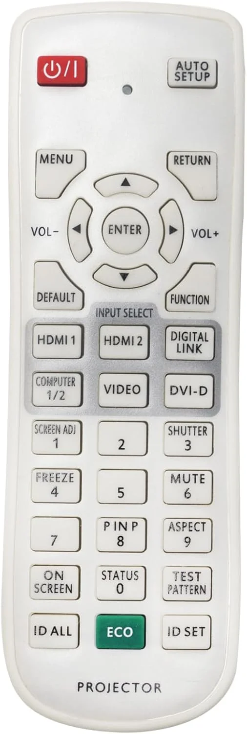 ریموت کنترل جایگزین پروژکتور N2QAYA000126 مناسب برای پروژکتورهای پاناسونیک PT-RZ570 PT-RZ570B PT-RZ475U PT-RZ570W