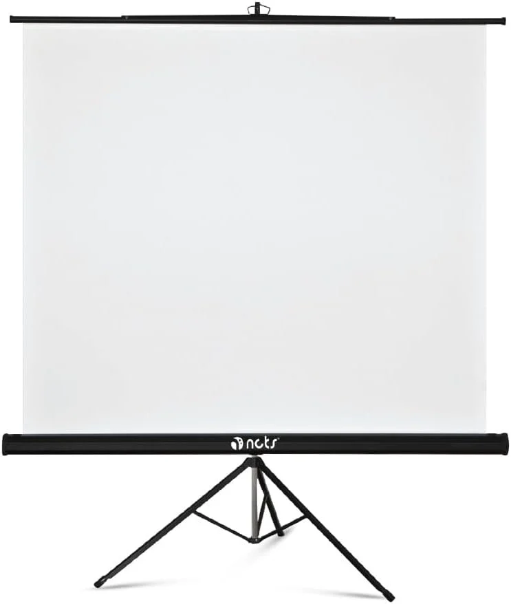 پرده نمایش سه پایه سری T مدل NCTS T200 - صفحه نمایش مات 2.0 x 2.0 متری با طراحی تاشو قابل حمل - مناسب برای فضای داخلی و خارجی، نمایش با کیفیت برای پروژکتور UHD/HD / GTIN 6295151550724