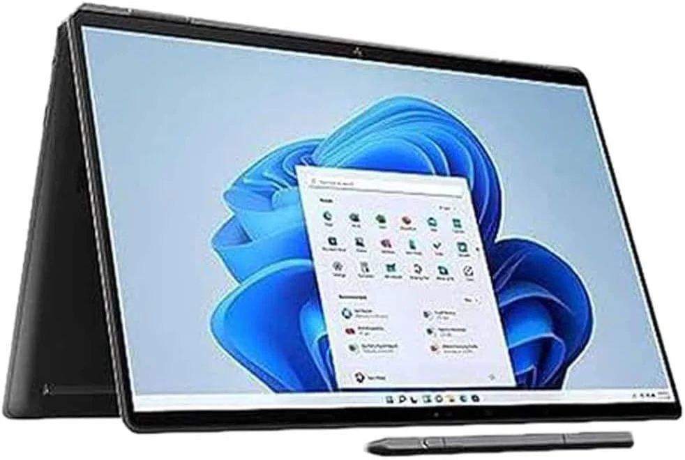 لپ تاپ 2 در 1 HP Spectre x360 مدل 16-f2006ne، صفحه نمایش لمسی 16 اینچی 3K+، پردازنده نسل سیزدهم Intel® Core™ i7، رم 16 گیگابایتی، حافظه SSD 1 ترابایتی، گرافیک Intel® UHD، ویندوز 11 هوم، صفحه کلید En-Ar، مشکی Nightfall - [7Q7A2EA]