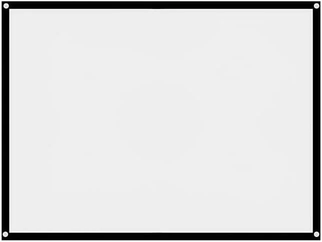 پرده نمایش ویدئو 60 اینچی با نسبت تصویر 4:3، تاشو، ضد چروک، قابل حمل، مناسب برای فیلم، پرده نمایش تاشو برای سینمای خانگی، فضای باز و داخل سالن