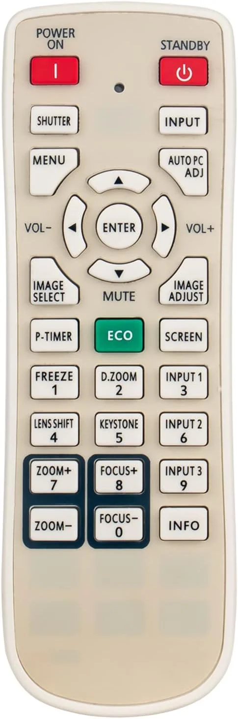 ریموت کنترل جایگزین PERFASCIN N2QAYA000039 مناسب برای پروژکتور LCD پاناسونیک مدل های PT-EW530U PT-EX600U PT-EX600UL PT-EW630U PT-EX500U PT-EZ570U PT-EZ570UL PT-EW530UL 6451055545 PT-EX500UL