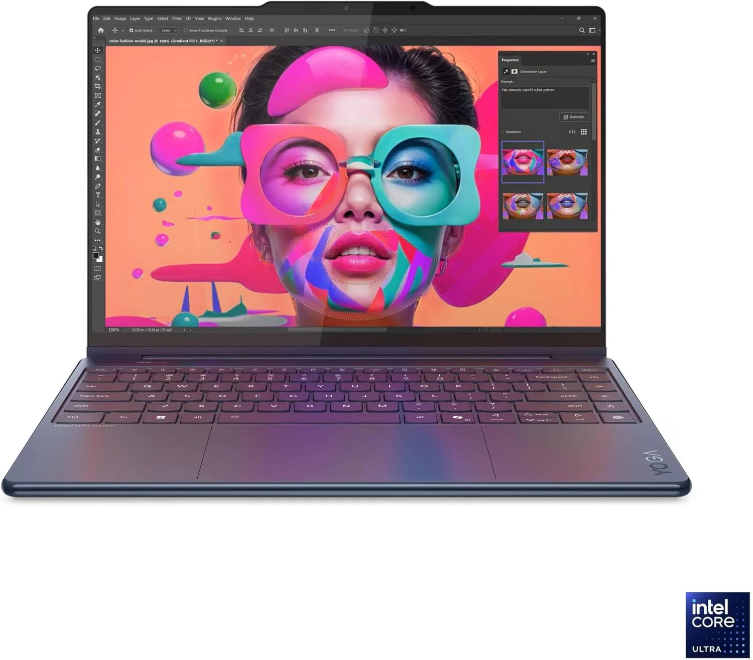 لپ تاپ 2 در 1 لنوو Yoga 9i Aura Edition با پردازنده Intel Core Ultra 7 258V، صفحه نمایش لمسی 14 اینچی 2.8K با روشنایی 1100 نیت (HDR) OLED، حافظه 32 گیگابایتی LPDDR5X-8533MT/s، حافظه SSD 1 ترابایتی، Wi-Fi 7، قلم و Windows 11 Pro لپ تاپ 2 در 1 لنوو Yoga 9i Aura Edition با پردازنده Intel Core Ultra 7 258V، صفحه نمایش لمسی 14 اینچی 2.8K با روشنایی 1100 نیت (HDR) OLED، حافظه 32 گیگابایتی LPDDR5X-8533MT/s، حافظه SSD 1 ترابایتی، Wi-Fi 7، قلم و Windows 11 Pro