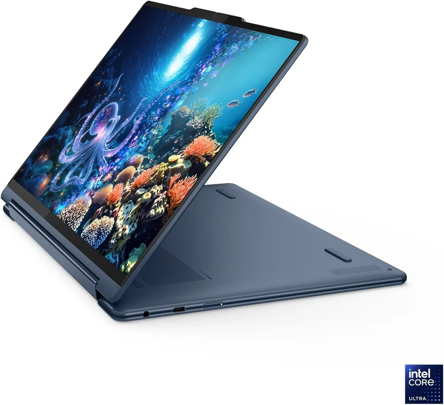 لپ تاپ 2 در 1 لنوو Yoga 9i Aura Edition با پردازنده Intel Core Ultra 7 258V، صفحه نمایش لمسی 14 اینچی 2.8K با روشنایی 1100 نیت (HDR) OLED، حافظه 32 گیگابایتی LPDDR5X-8533MT/s، حافظه SSD 1 ترابایتی، Wi-Fi 7، قلم و Windows 11 Pro لپ تاپ 2 در 1 لنوو Yoga 9i Aura Edition با پردازنده Intel Core Ultra 7 258V، صفحه نمایش لمسی 14 اینچی 2.8K با روشنایی 1100 نیت (HDR) OLED، حافظه 32 گیگابایتی LPDDR5X-8533MT/s، حافظه SSD 1 ترابایتی، Wi-Fi 7، قلم و Windows 11 Pro
