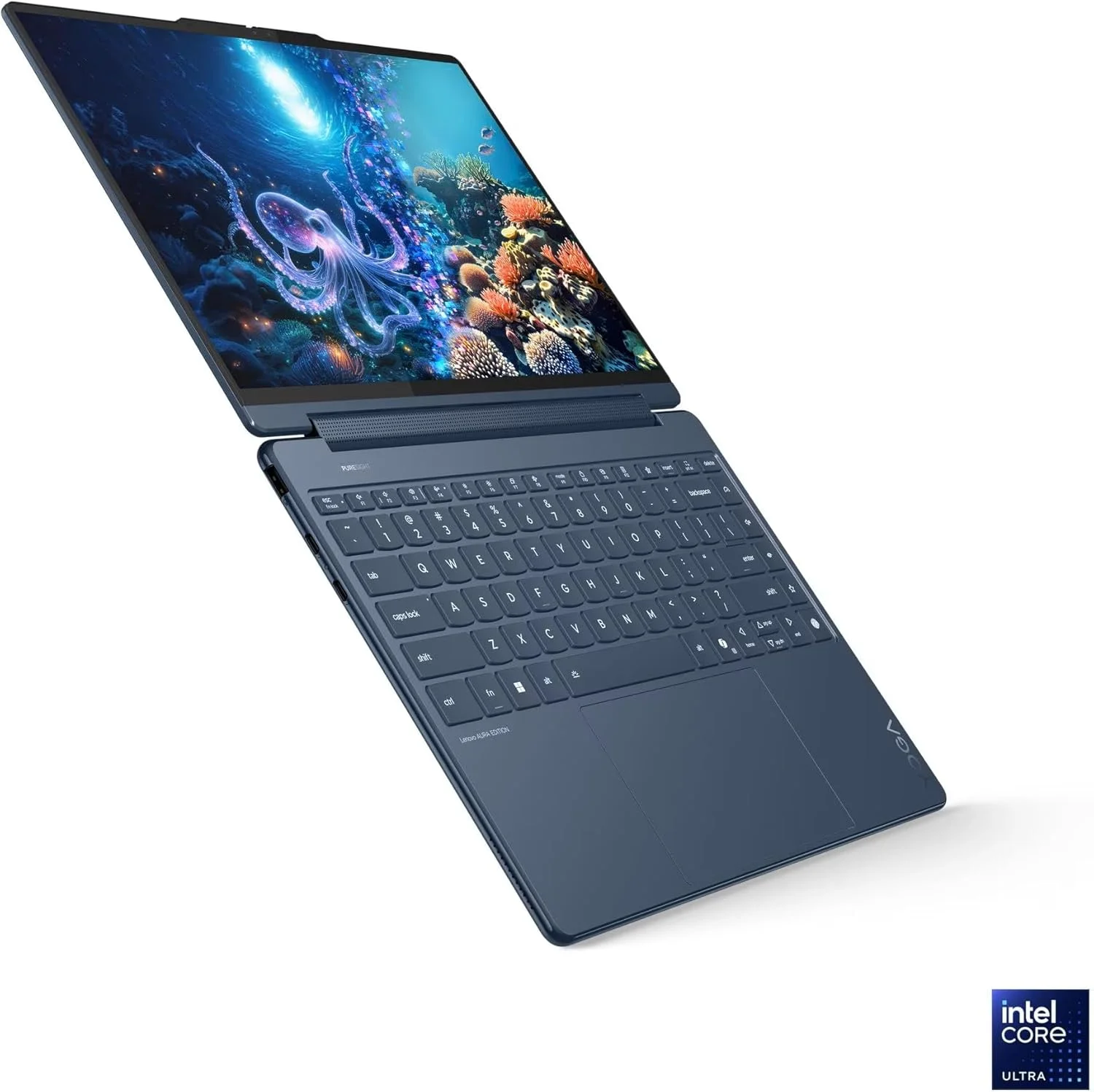 لپ تاپ 2 در 1 لنوو Yoga 9i Aura Edition با پردازنده Intel Core Ultra 7 258V، صفحه نمایش لمسی 14 اینچی 2.8K با روشنایی 1100 نیت (HDR) OLED، حافظه 32 گیگابایتی LPDDR5X-8533MT/s، حافظه SSD 1 ترابایتی، Wi-Fi 7، قلم و Windows 11 Pro لپ تاپ 2 در 1 لنوو Yoga 9i Aura Edition با پردازنده Intel Core Ultra 7 258V، صفحه نمایش لمسی 14 اینچی 2.8K با روشنایی 1100 نیت (HDR) OLED، حافظه 32 گیگابایتی LPDDR5X-8533MT/s، حافظه SSD 1 ترابایتی، Wi-Fi 7، قلم و Windows 11 Pro