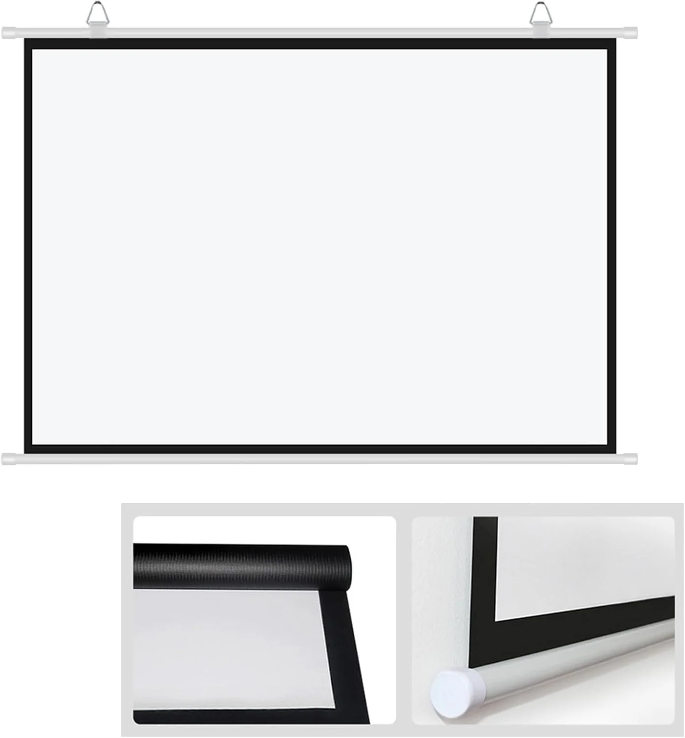 پرده نمایش قابل حمل 30، 40، 50، 60، 72 اینچی، پرده نمایش جمع شونده، پرده نمایش موبایل 4:3/16:9، پرده نمایش کوچک، سینمای خانگی، مهمانی عروسی، ارائه اداری (4