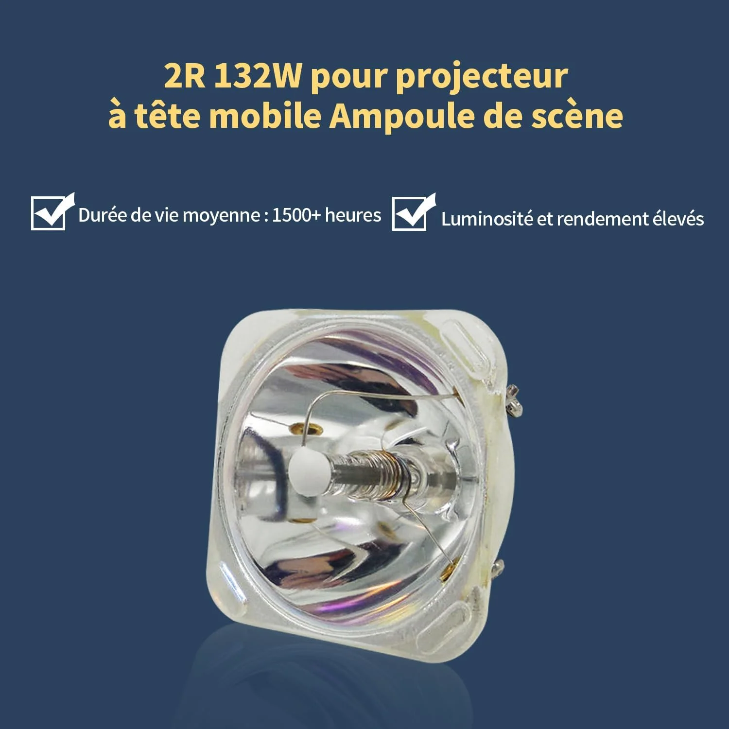 لامپ پروژکتور جایگزین Poxtedsr 2R 132w، لامپ استیج پلاتینیوم MSD سازگار با 2R