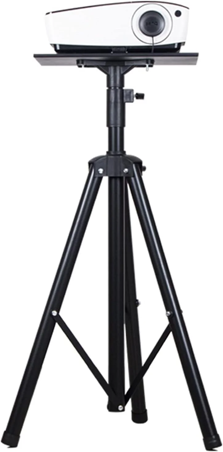 پایه پروژکتور، پایه نگهدارنده پروژکتور، سه پایه پروژکتور لپ تاپ برای استیج یا استودیو، ارتفاع قابل تنظیم تا 178 سانتی متر، پایه جهانی پروژکتور مشکی