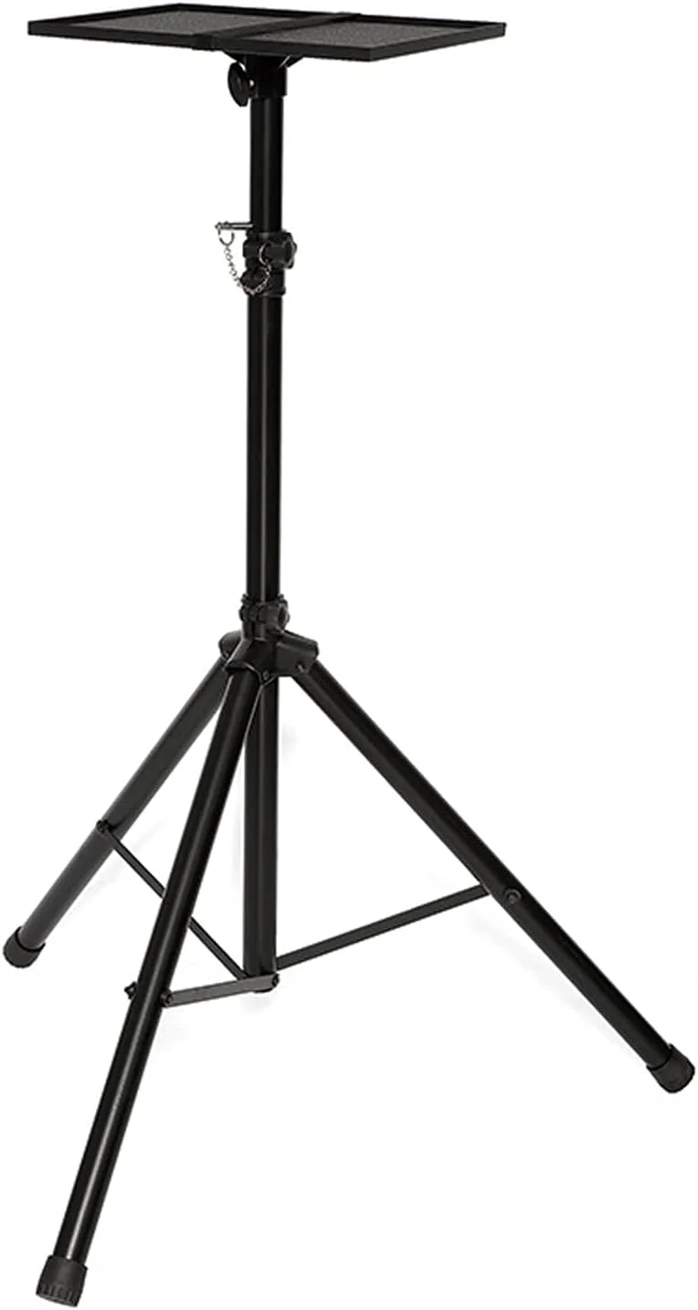 پایه پروژکتور سه پایه چند منظوره قابل تنظیم برای لپ تاپ و پروژکتور، 113 تا 180 سانتی متر، مناسب برای استیج یا استودیو، مشکی، پایه پروژکتور یونیورسال