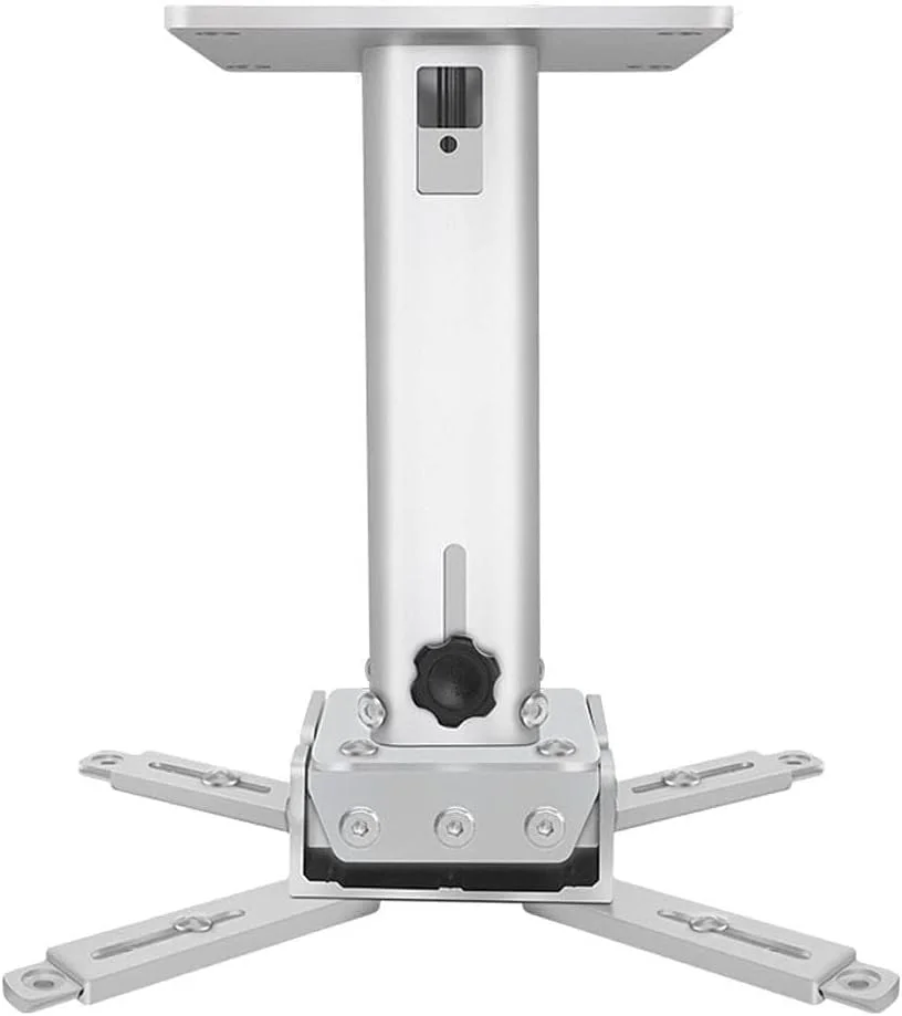 پایه پروژکتور، نگهدارنده پروژکتور، براکت پروژکتور، پایه پروژکتور سقفی چند منظوره جمع شونده، براکت آلیاژ آلومینیوم برای دفتر، خانه، استیج یا استودیو، سفید