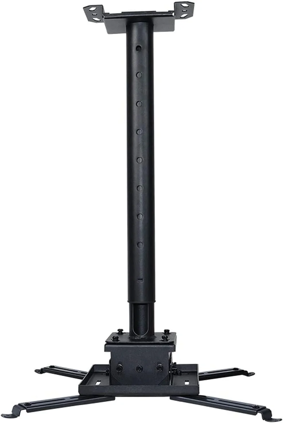 پایه پروژکتور، براکت پروژکتور، براکت سقفی دیواری پروژکتور با میله قابل تنظیم مشکی برای دفتر، خانه، استیج یا استودیو