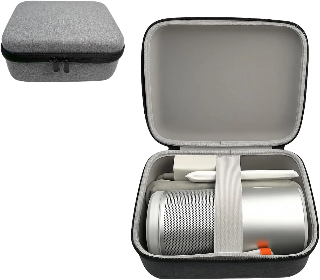 کیف پروژکتور برای XGIMI MoGo 4 2025 / Play 6 360 درجه - کیف حمل و نگهداری سخت EVA قابل حمل برای پروژکتور، کنترل از راه دور، شارژر و لوازم جانبی (مشکی)