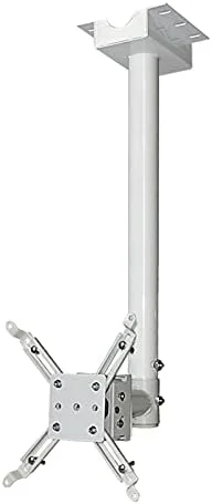 پایه پروژکتور، پایه دیواری پروژکتور، پایه سقفی یا دیواری پروژکتور با میله افزایش طول 118 اینچی، ظرفیت بار 22 پوندی (رنگ: سفید)